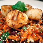 Kamskjell med kick-ass råkostsalat