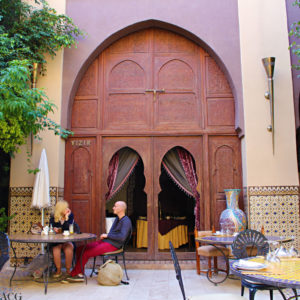 restaurant i Marrakech