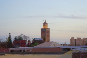 Minareten i Marrakech